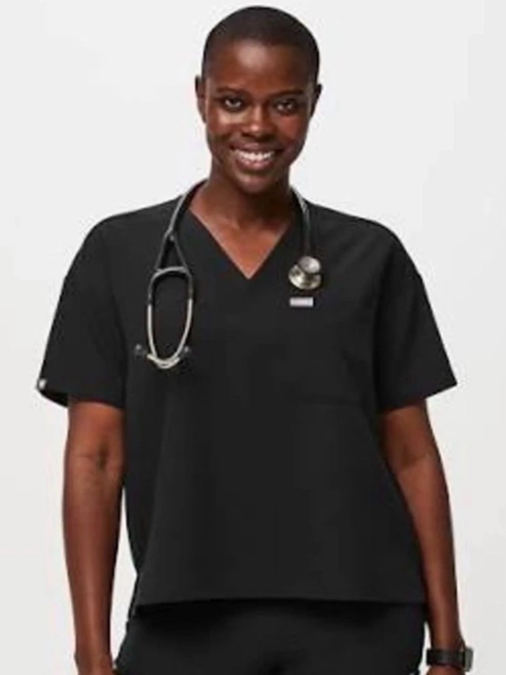 Limited Edition Style Figs Scrubs
Relaxed Catarina Black Scrub Top - Medium